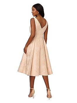 スーツ・フォーマル・ドレス UND SHEER JACQUARD TUCK DRESS 1656249610.jpg